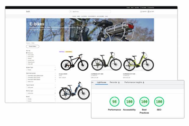 DynamicWeb CMS & Swift voor 100% Google Lighthouse score