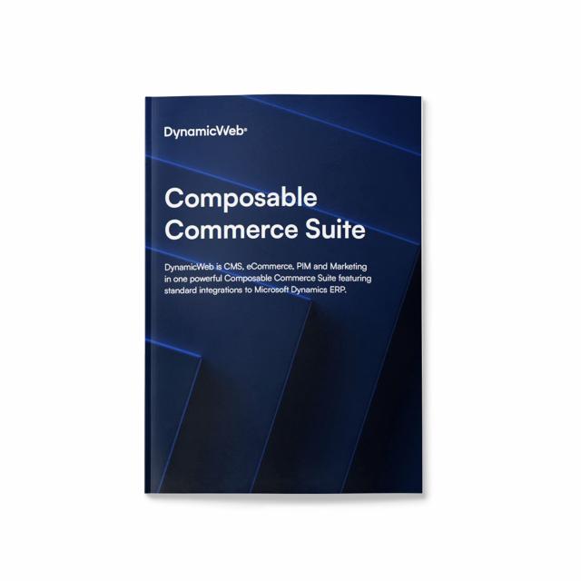 Composable Commerce Suite van DynamicWeb